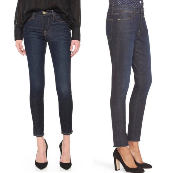 FRAME Denim Le High Skinny Denim Jeans Salt Air Womens Size 26 - Picture 1 of 13